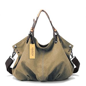 Kaylena-Womens-Water-Resistant-Khaki-Canvas-Shoulder-Bag2way-0
